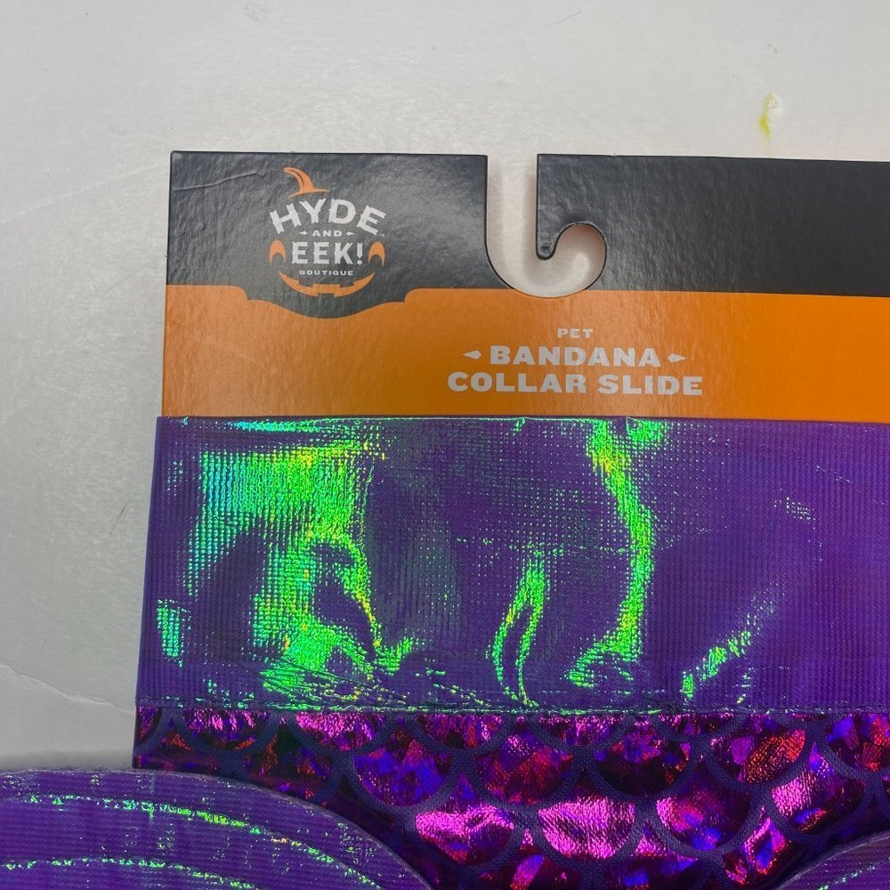 HYDE and EEK Boutique, NWT, Purple Dragon Dog Collar Slide Bandana - Picture 5 of 5